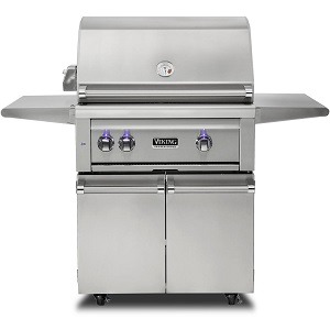 30W. Freestanding Grill with ProSear Burner and Rotisserie Model #VQGFS5300