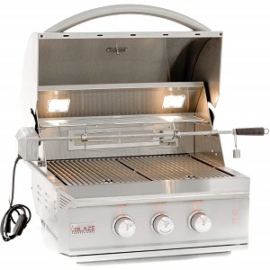 Blaze Professional 27-Inch 2 Burner Built-In Gas Grill With Rear Infrared Burner