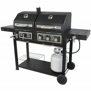 Dual Fuel Combination CharcoalGas Grill