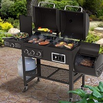 Liquid Propane Grill With Smoker Box Combo (Charcoal)