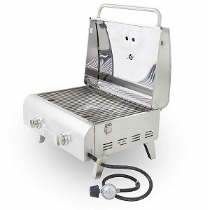 Pit-Boss Grills Stainless Steel Two-Burner Portable Grill