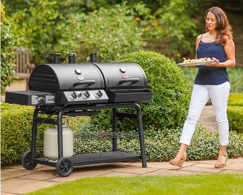 char griller duo 3 burner gas and charcoal grill