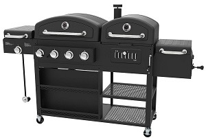 charcoal gas grill combo smoker box