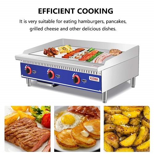 commercial gas flat top grill