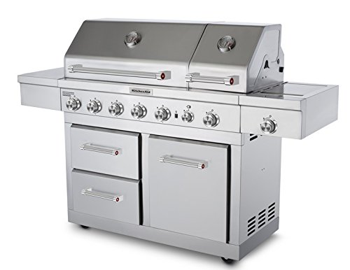 6-burner Stainless Steel Front Gas Grill With Storage