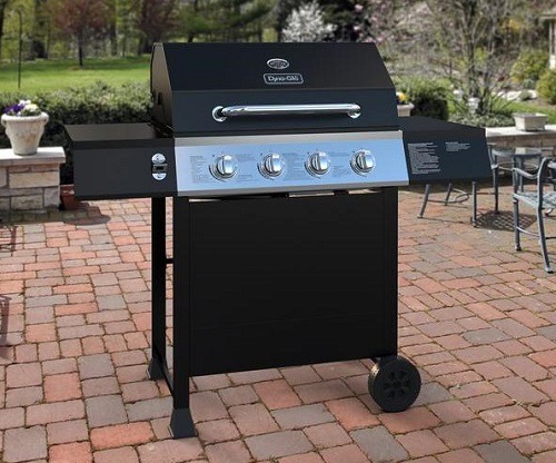 Dyna glo propane gas grill with side burner