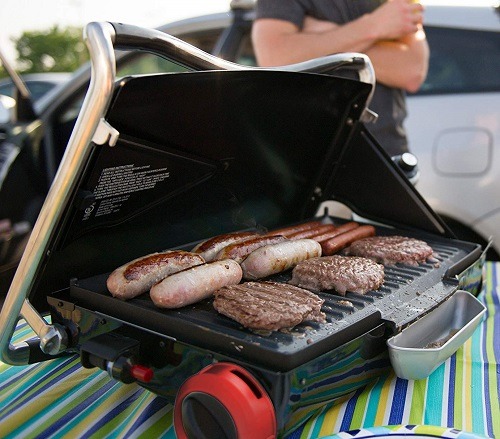 George Foreman portable propane grill