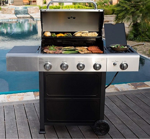 Kenmore propane grill with side burner