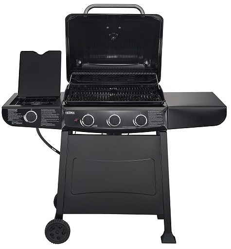 Thermos 3-burner Gas Grill with side burner